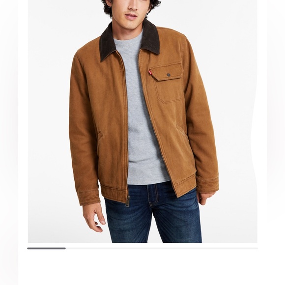 New Levi’s jacket Men's Cotton Canvas Zip-Front Utility Size M New with tag - Picture 5 of 14